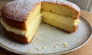 En klassisk sverige kaka med fluffig grädde och pudrat florsocker. Perfekt för fikat!