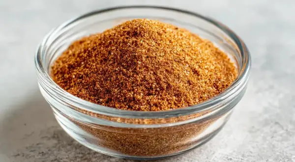 En skål med hemmagjord tacokrydda, perfekt för ditt nästa tacorecept.